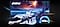 A rocket ship breaks out from a screen showing a racing background into the galaxy. 240Hz & 0.03ms.