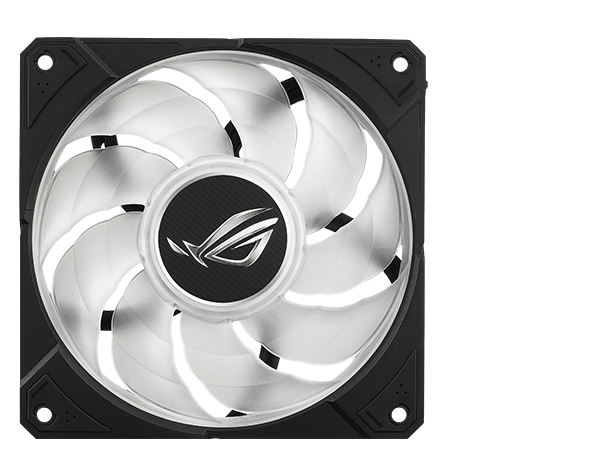 Mise en évidence des pales du ventilateur.