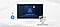 SmartThings links to the monitor. Monitor shows a secure login screen. Secured by Knox logo.