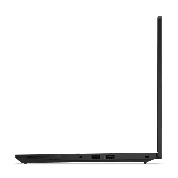 Ordinateur portable Lenovo ThinkPad L14 Gen 6 (Intel, 14 pouces) : profil droit, capot ouvert