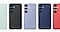 Toutes les options de couleur disponibles sont affich&eacute;es&nbsp;: Bleu, Noir, Bleu Clair, Menthe et Red pour la Silicone Case pour le Galaxy S25.