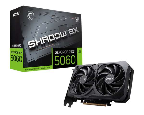 GeForce RTX&trade; 5060 8G SHADOW 2X OC