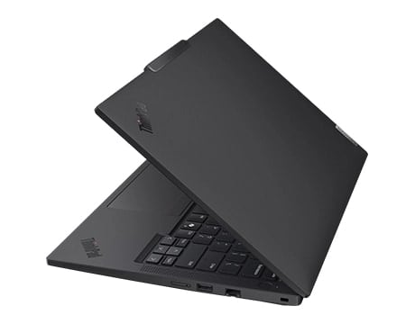 Un emplacement de sécurité, HDMI, USB-A et SIM sur la droite facilitent la connexion d'appareils sur l'ordinateur portable Lenovo ThinkPad T14 Gen 6.