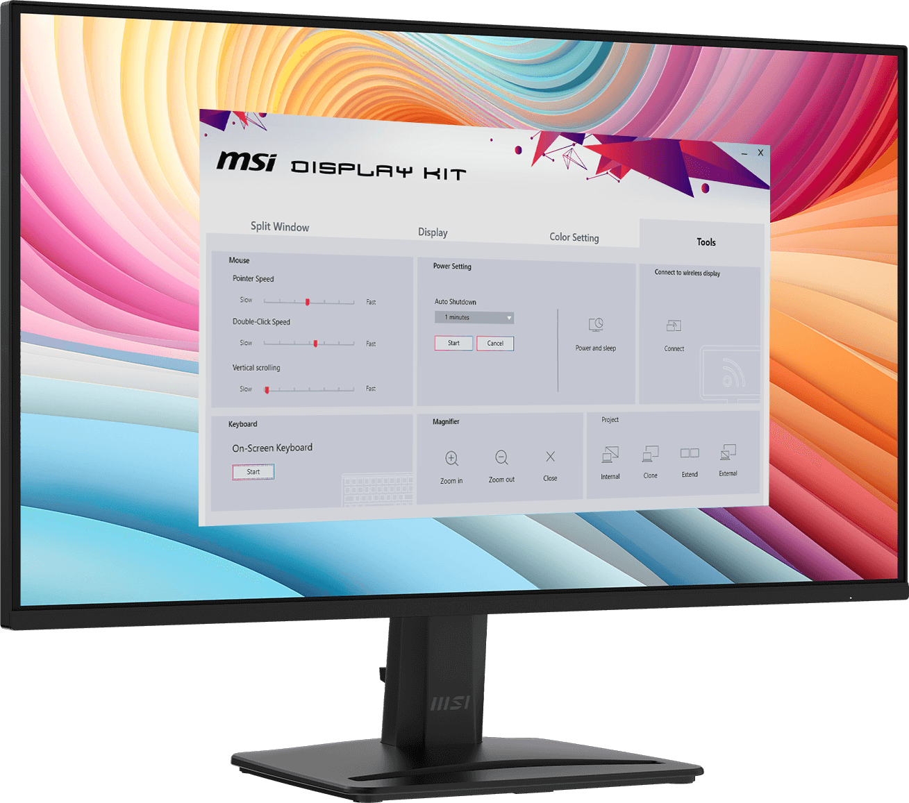 Application de kit d'affichage