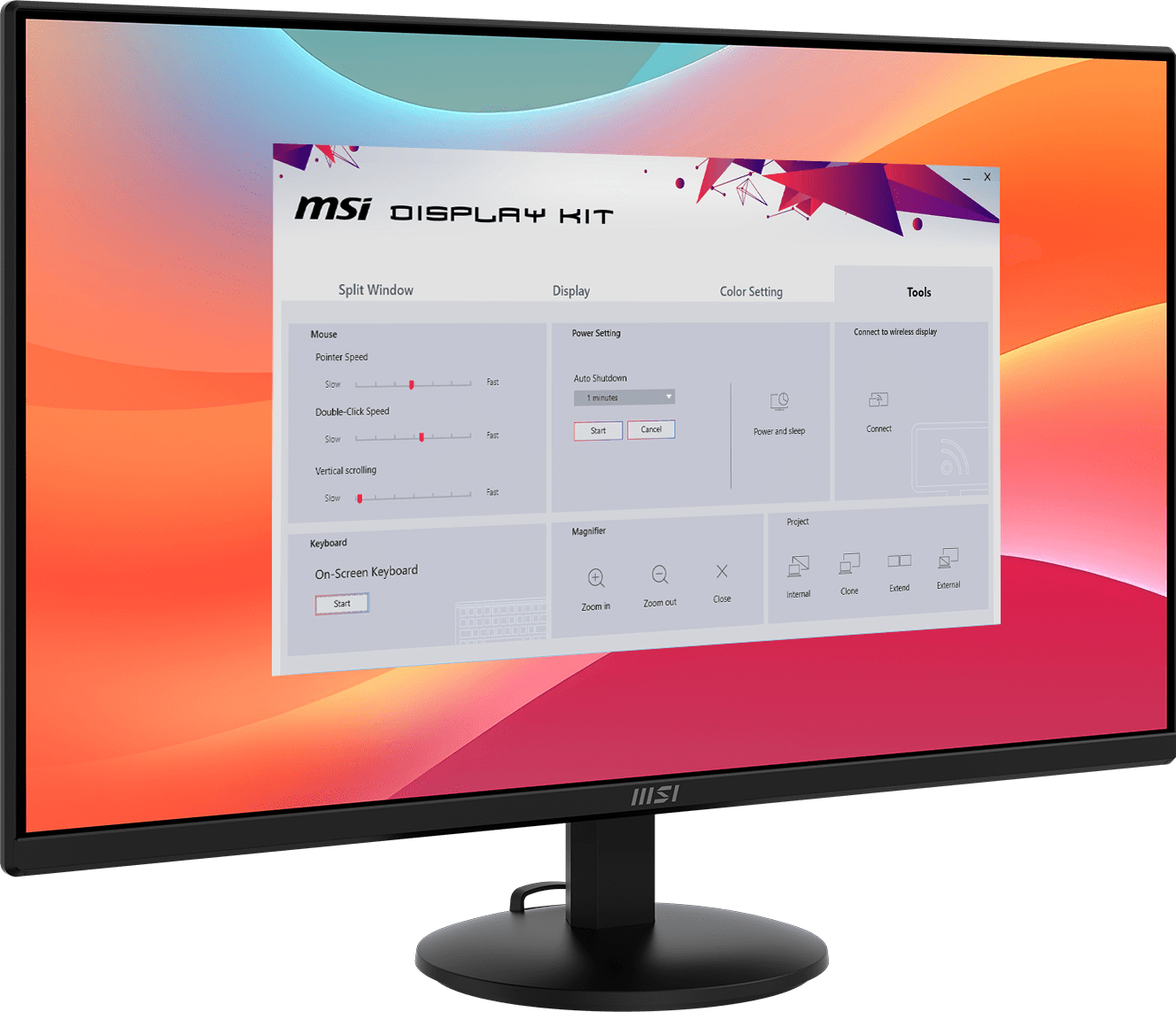 Application de kit d'affichage