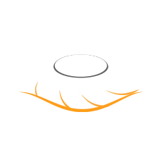 ic&ocirc;ne de ventilateur de refroidissement avec un cercle blanc entour&eacute; d'un motif g&eacute;om&eacute;trique dor&eacute; et noir sur fond sombre, repr&eacute;sentant un syst&egrave;me de dissipation thermique informatique.