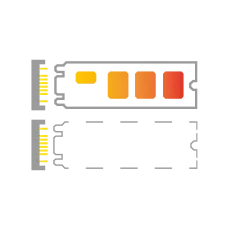 Emplacements de stockage double RAM et SSD &eacute;volutifs par l'utilisateur.