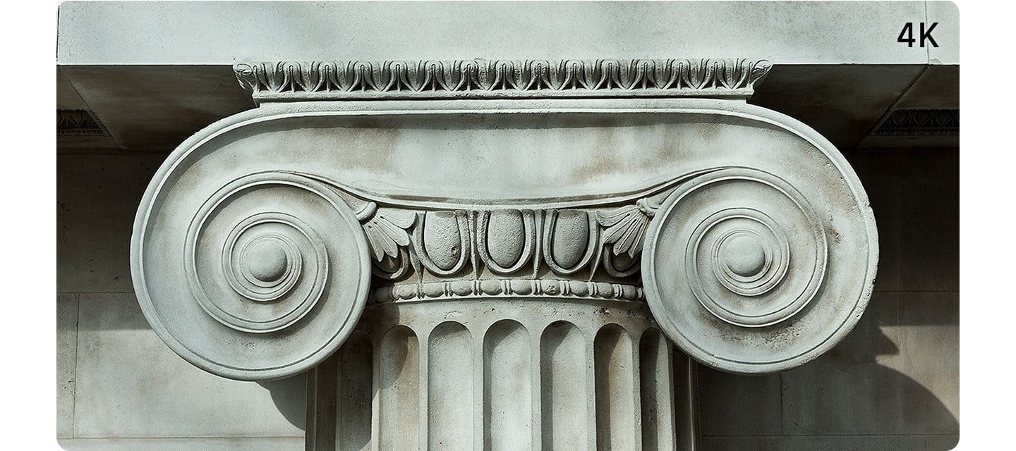 Image of an architectural structure in 4K resolution. The image is incredibly clear, and even fine details are visible.