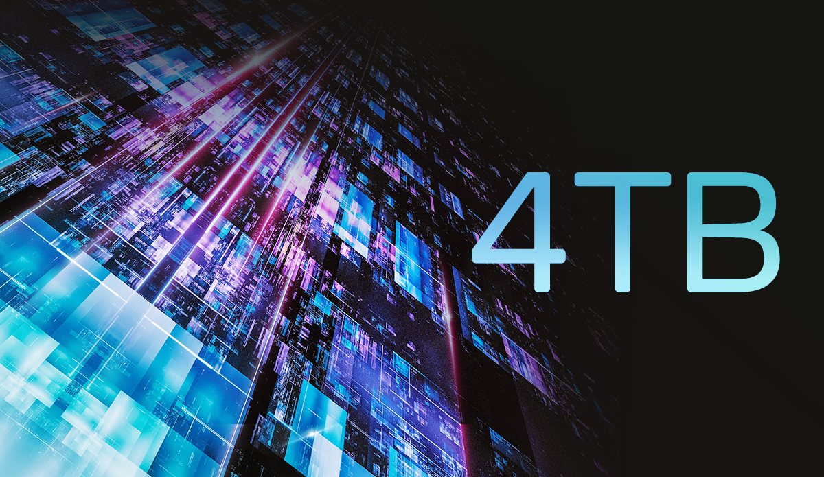 Capacité de 4 To très conséquente