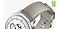 Gros plan sur le mat&eacute;riau de haute qualit&eacute; du bracelet Hybride, attach&eacute; &agrave; la Galaxy Watch8 Classic.