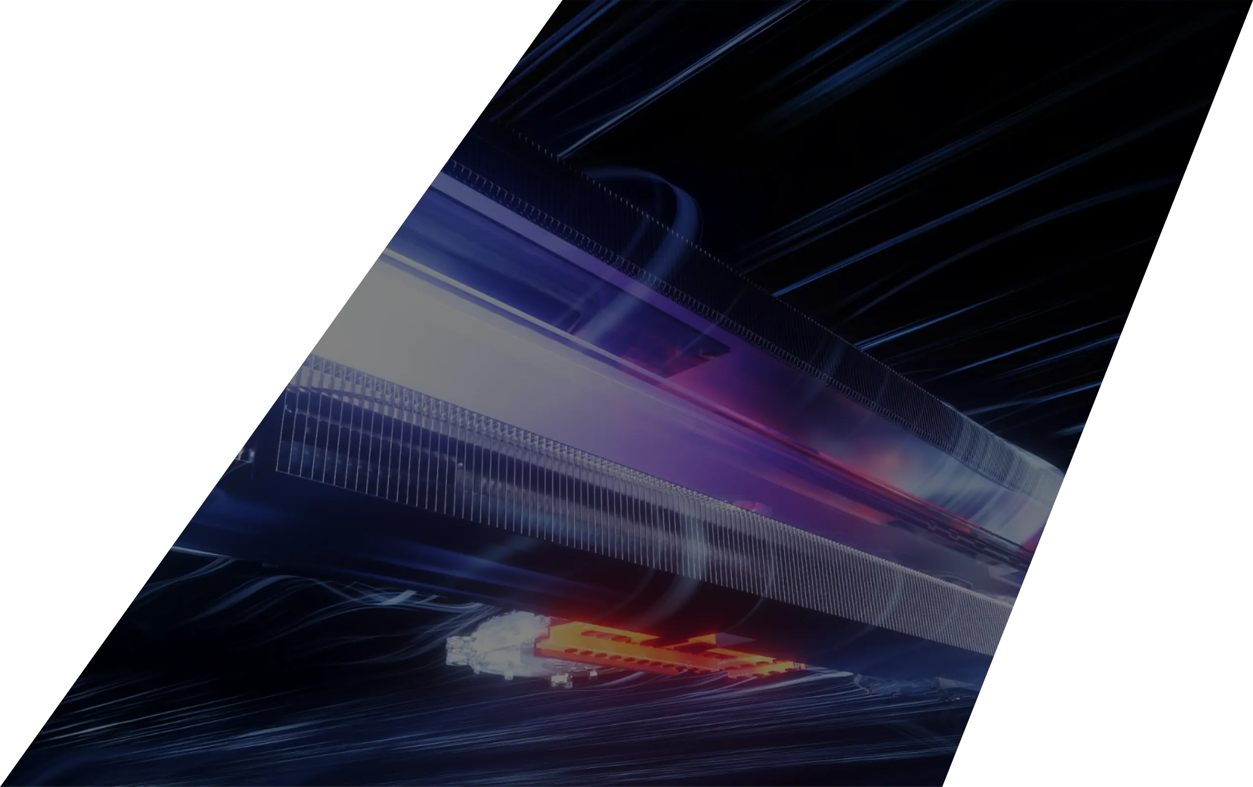 L'&eacute;vent arri&egrave;re d'un ordinateur portable ROG Strix.