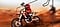 A dirt bike racer looks clear and visible inside the TV screen because of TV motion xcelerator technology.