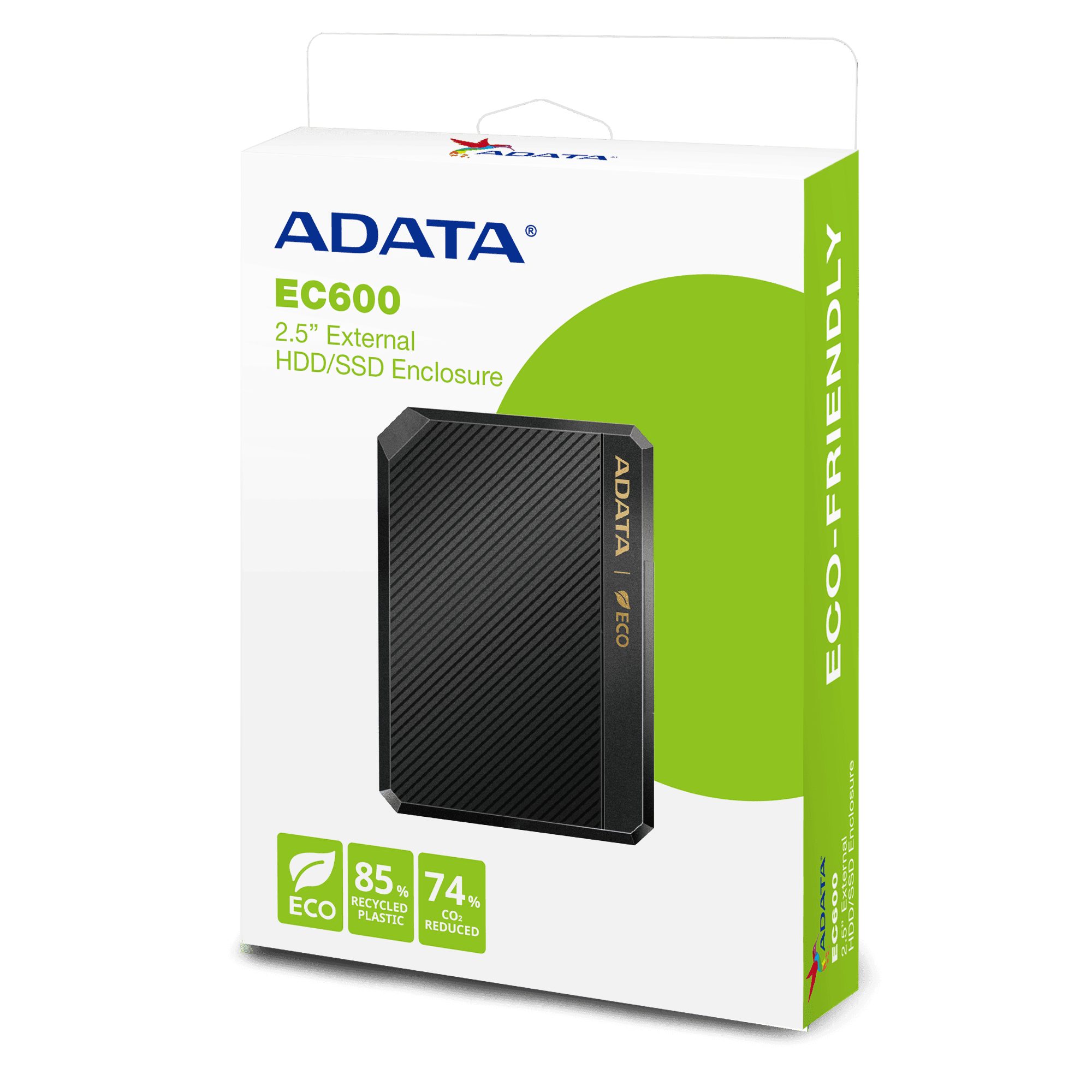 Bo&icirc;tier HDD/SSD externe 2,5" EC600-#000000-7