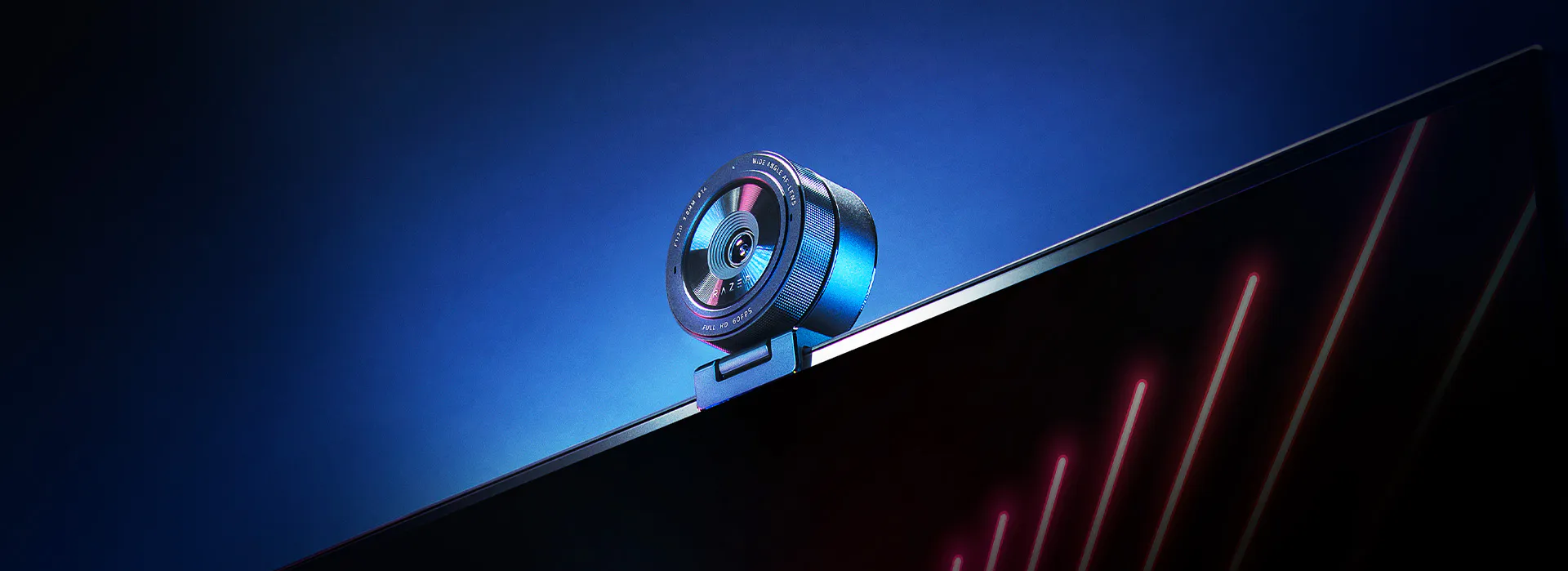 Webcam en streaming 1080p avec capteur de lumi&egrave;re adaptatif - Razer Kiyo Pro