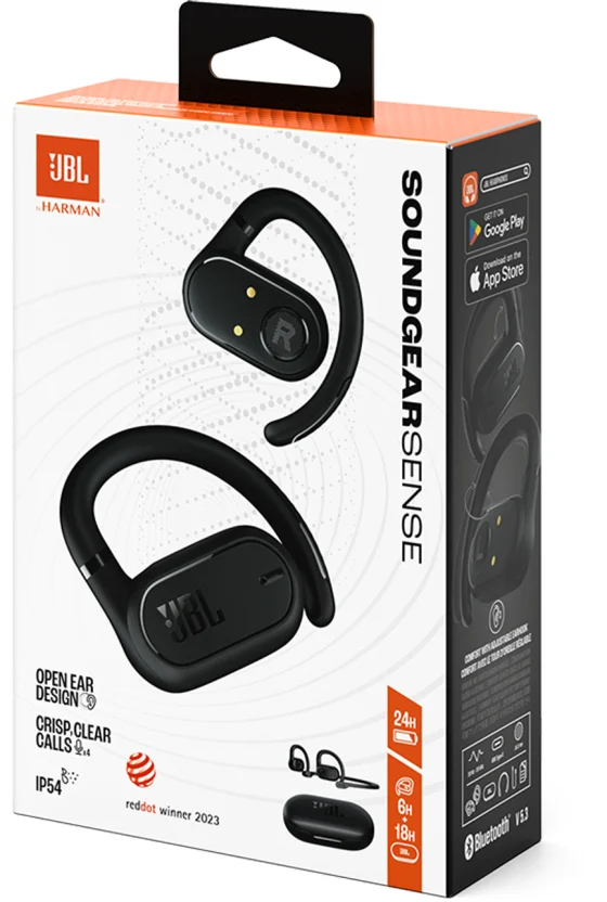 Écouteurs Bluetooth ouverts JBL Soundgear Sense Noir