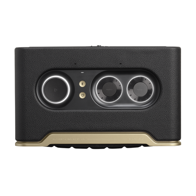 JBL Authentics 200 - Black - Smart home speaker with Wi-Fi, Bluetooth and Voice Assistants with retro design - Top image number null