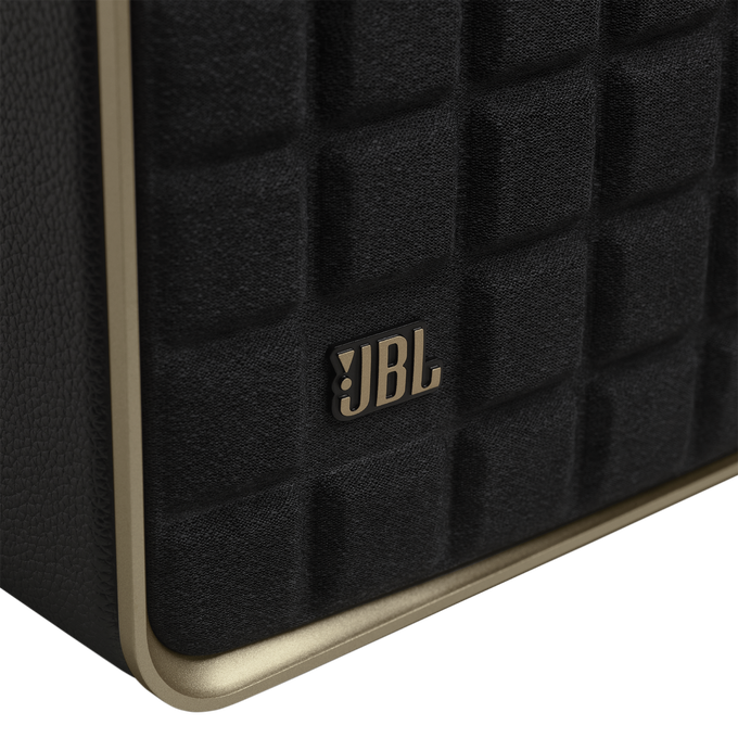 JBL Authentics 200 - Black - Smart home speaker with Wi-Fi, Bluetooth and Voice Assistants with retro design - Detailshot 3 image number null