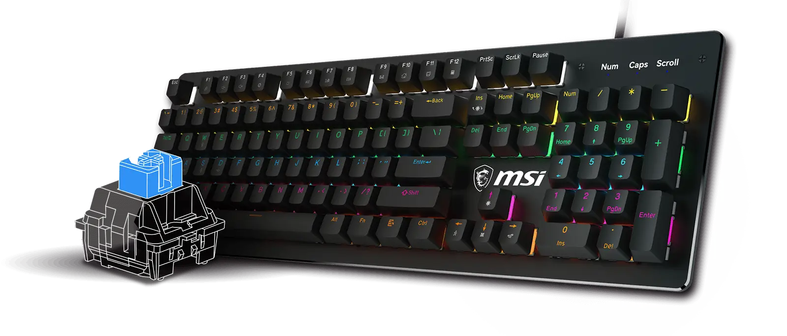 MSI gk300 combo keyboard typing sensation