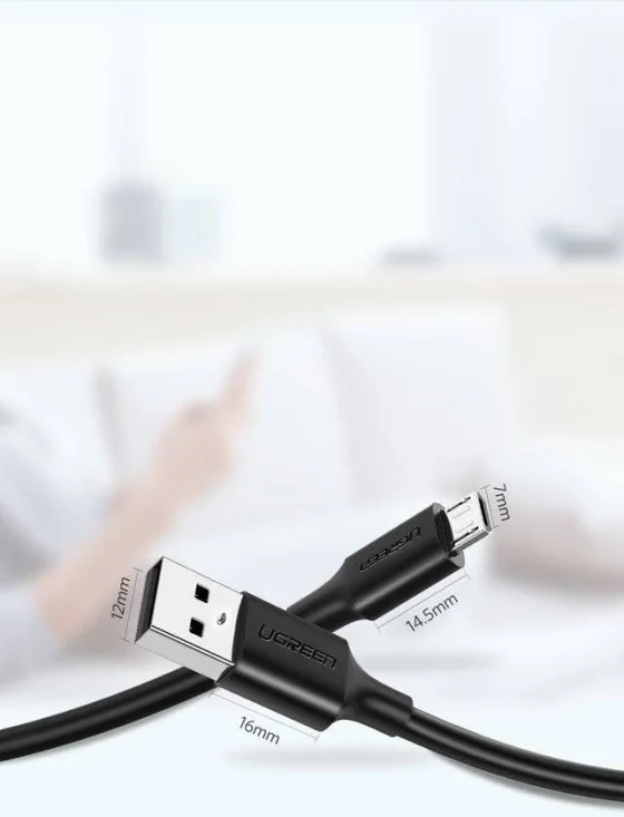 Câble Ugreen USB-A vers Micro USB 2A - 1 mètre