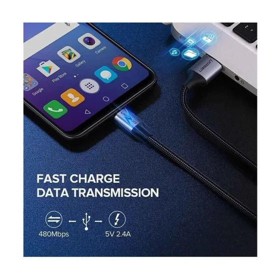 Câble Ugreen USB-A vers Micro USB 18W - 1.5 mètre
