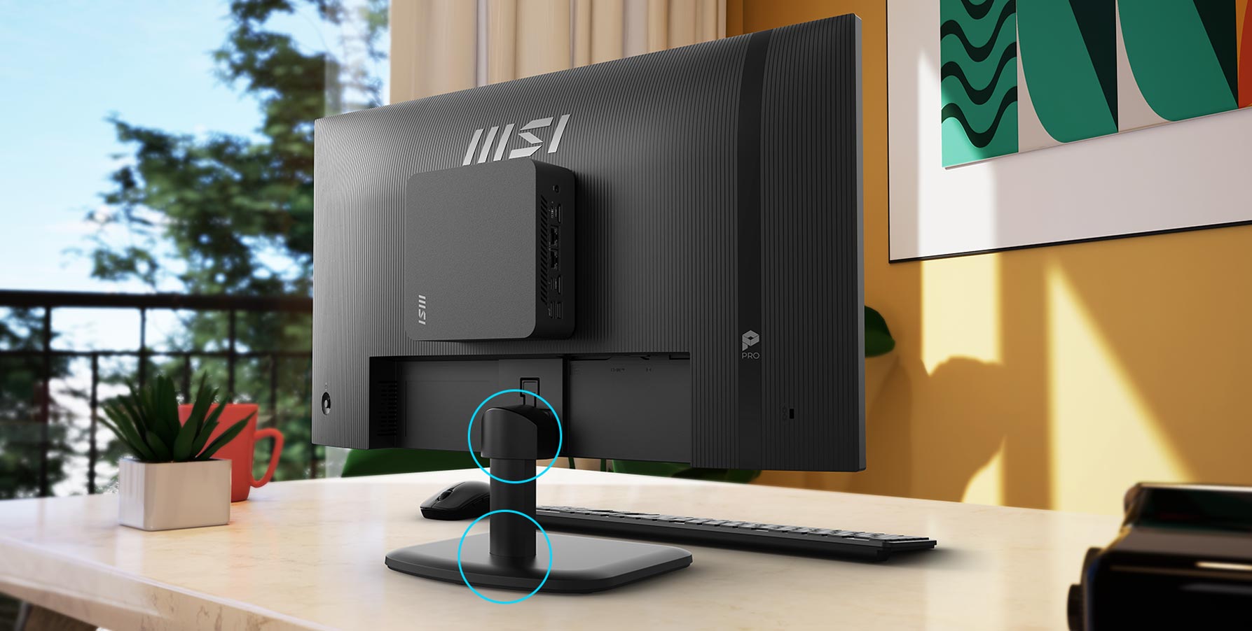 Clip de câble MSI Pro MP251L E2 et conception sans outil