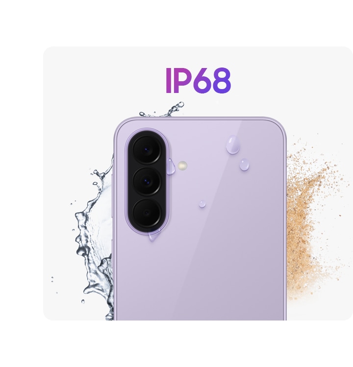 Vivez votre journée en toute sérénité avec le Galaxy&nbsp;A37&nbsp;5G. Sa protection&nbsp;IP68 le met à l’abri de la poussière et des éclaboussures, tandis que son cadre robuste préserve son élégance. Enfin, grâce au verre Corning® Gorilla® Glass Victus®+, votre écran est paré contre les rayures et les chutes accidentelles.