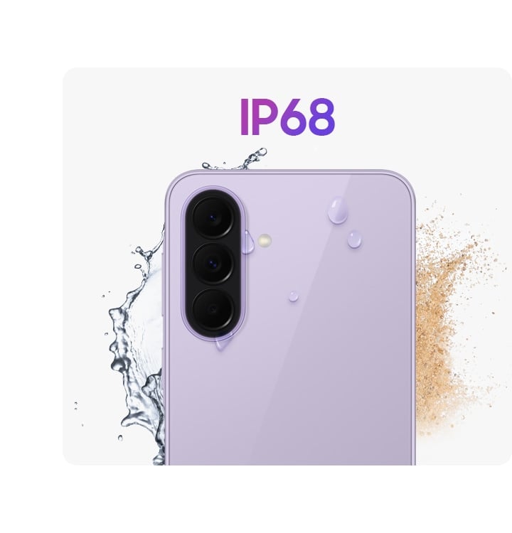 Vivez votre journée en toute sérénité avec le Galaxy&nbsp;A37&nbsp;5G. Sa protection&nbsp;IP68 le met à l’abri de la poussière et des éclaboussures, tandis que son cadre robuste préserve son élégance. Enfin, grâce au verre Corning® Gorilla® Glass Victus®+, votre écran est paré contre les rayures et les chutes accidentelles.