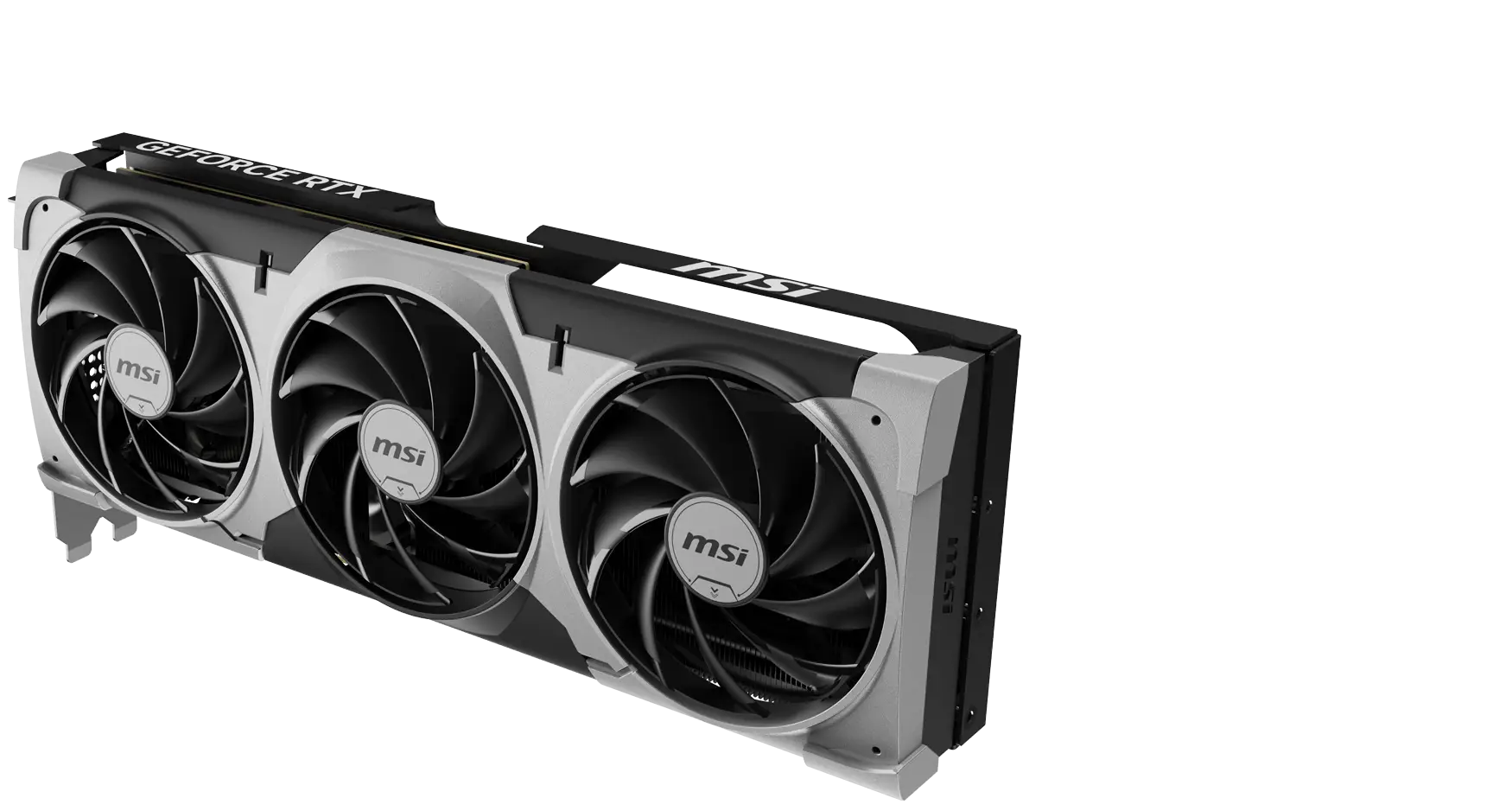 MSI Ventus 3X graphics card front view design
