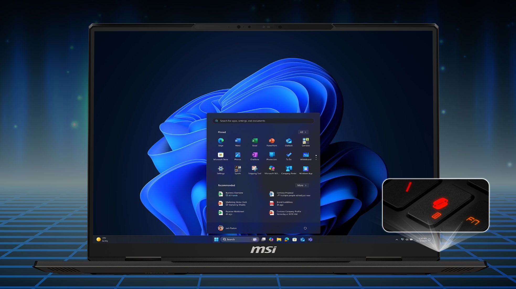MSI Vector avec Microsoft Copilot