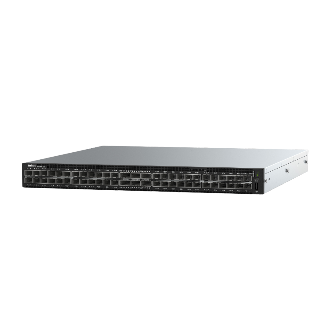 Switch Dell EMC PowerSwitch S4148F-ON, 48 ports 10GbE SFP+, 2 ports QSFP+ et 4 ports 100GbE QSFP28
