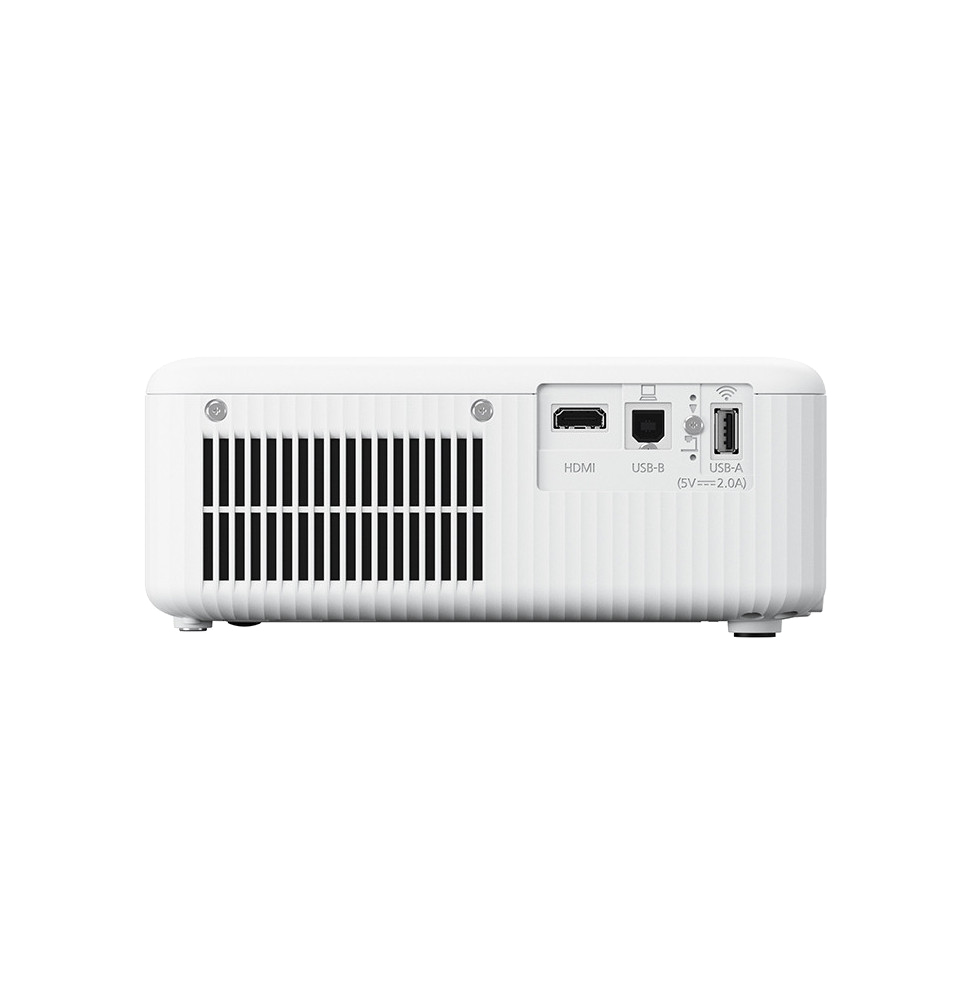 Connectique du vidéoprojecteur EPSON CO-W01 : HDMI, USB-A, USB-B