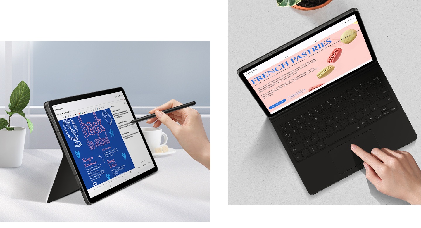 Orientez votre tablette comme vous le souhaitez - 150° de liberté