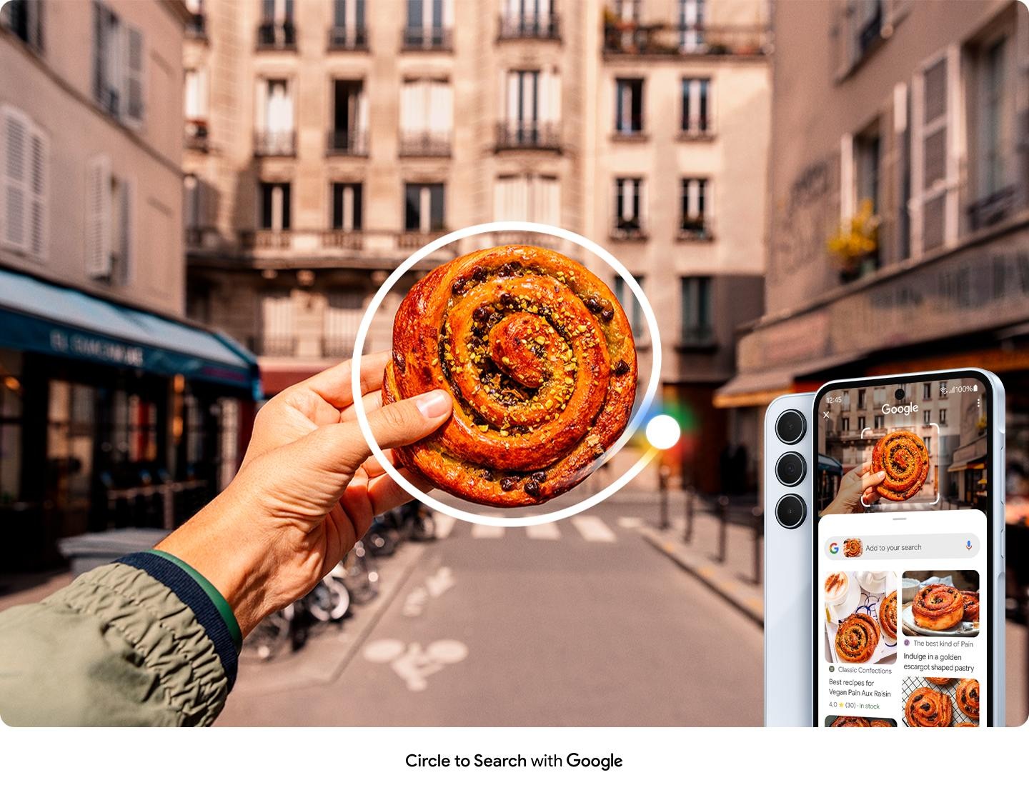 Entourez-le, trouvez-le. Maintenant disponible sur le Galaxy A35 5G