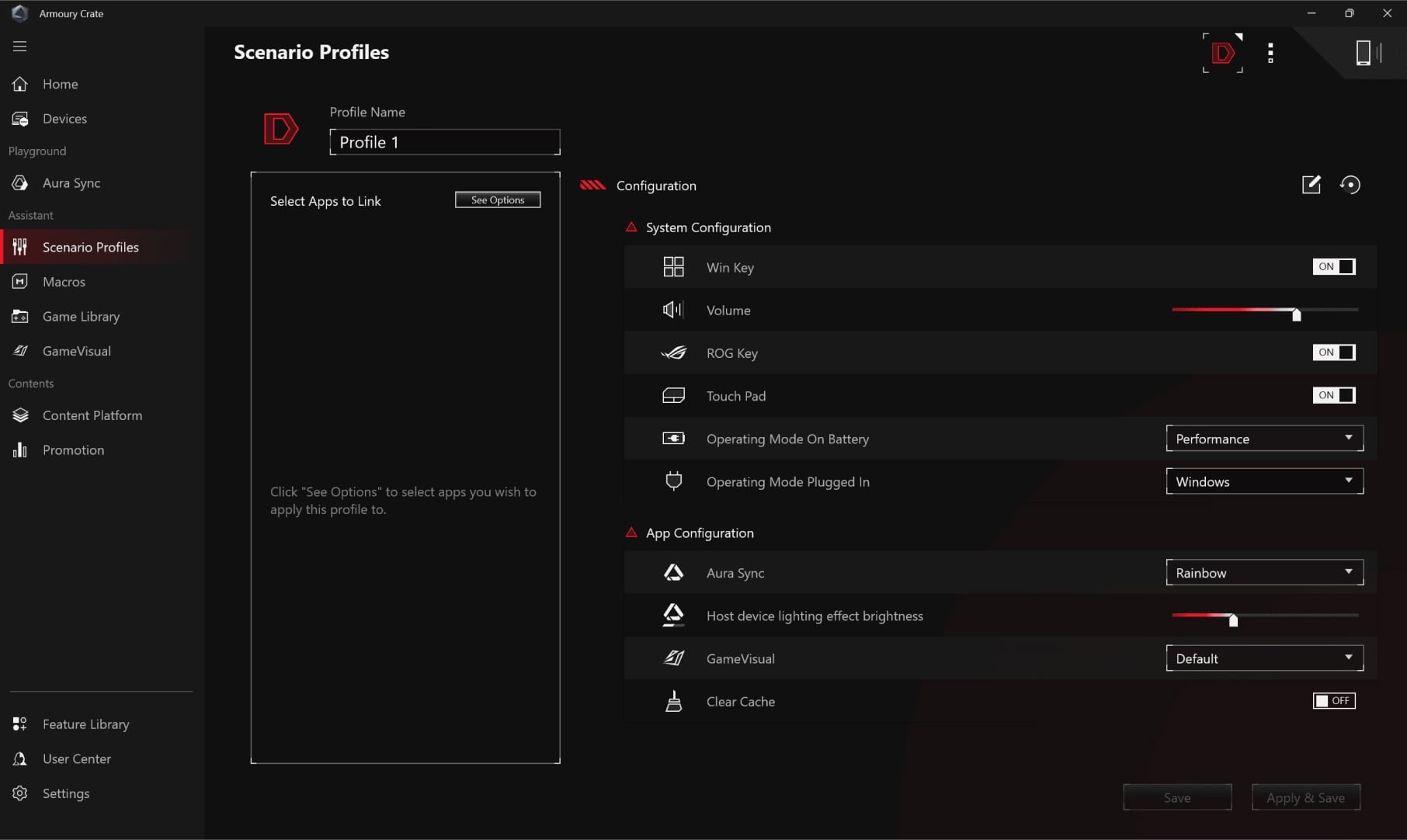 L'interface utilisateur montre l'endroit o&ugrave; les utilisateurs peuvent d&eacute;finir leurs propres pr&eacute;f&eacute;rences pour diff&eacute;rents sc&eacute;narios.