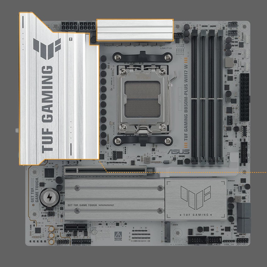 Enlarged VRM Heatsinks
