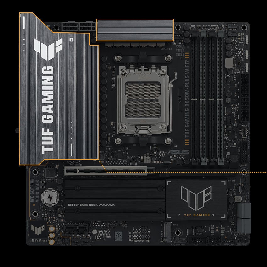 Enlarged VRM Heatsinks