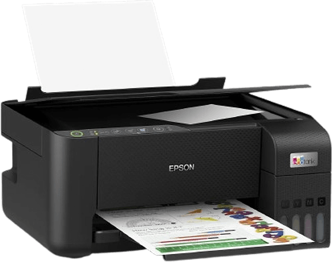 Imprimante Epson EcoTank L3250 et la ramette de papier A4 offerte avec elle