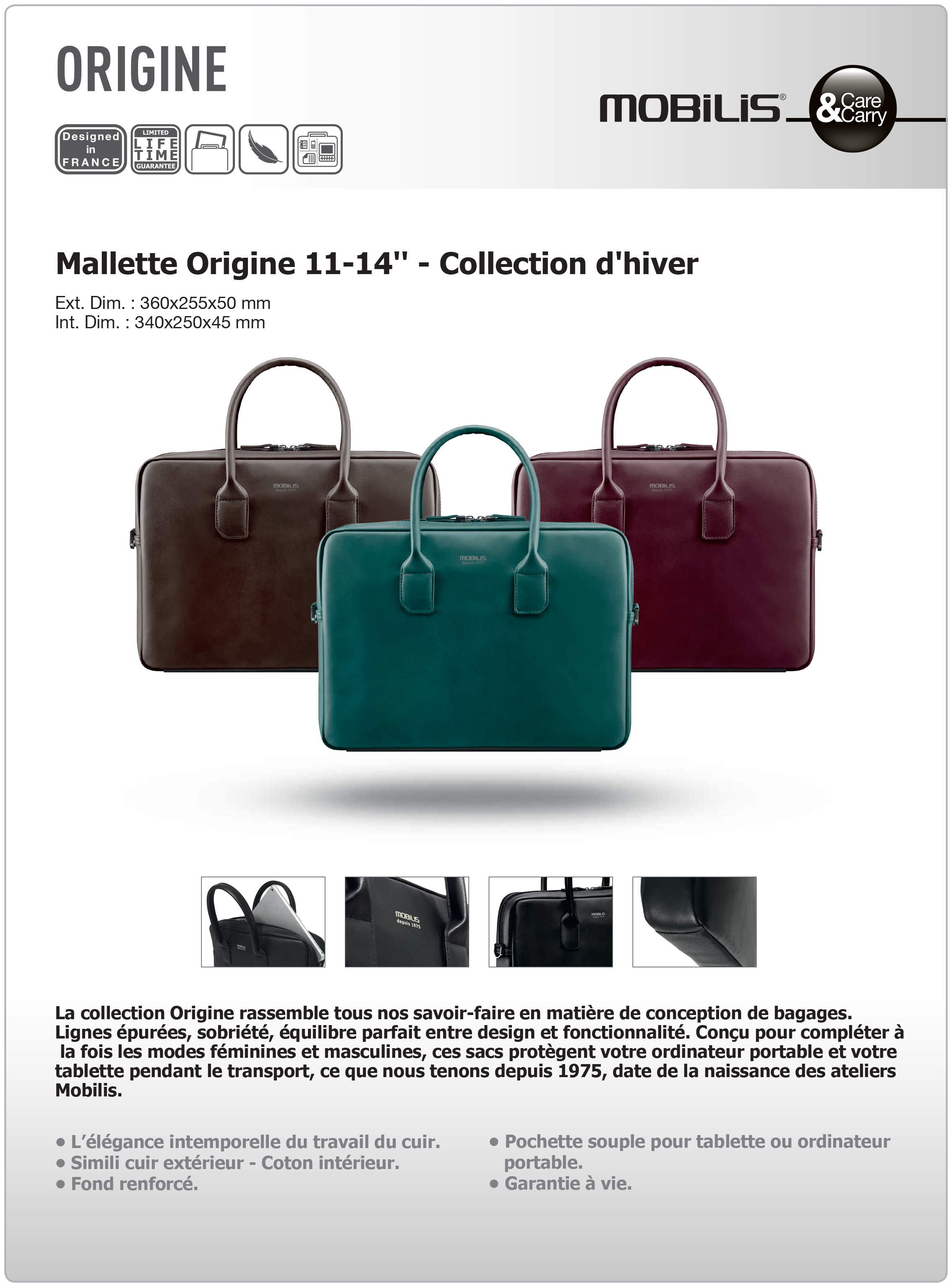 Mallette Mobilis Origine 14