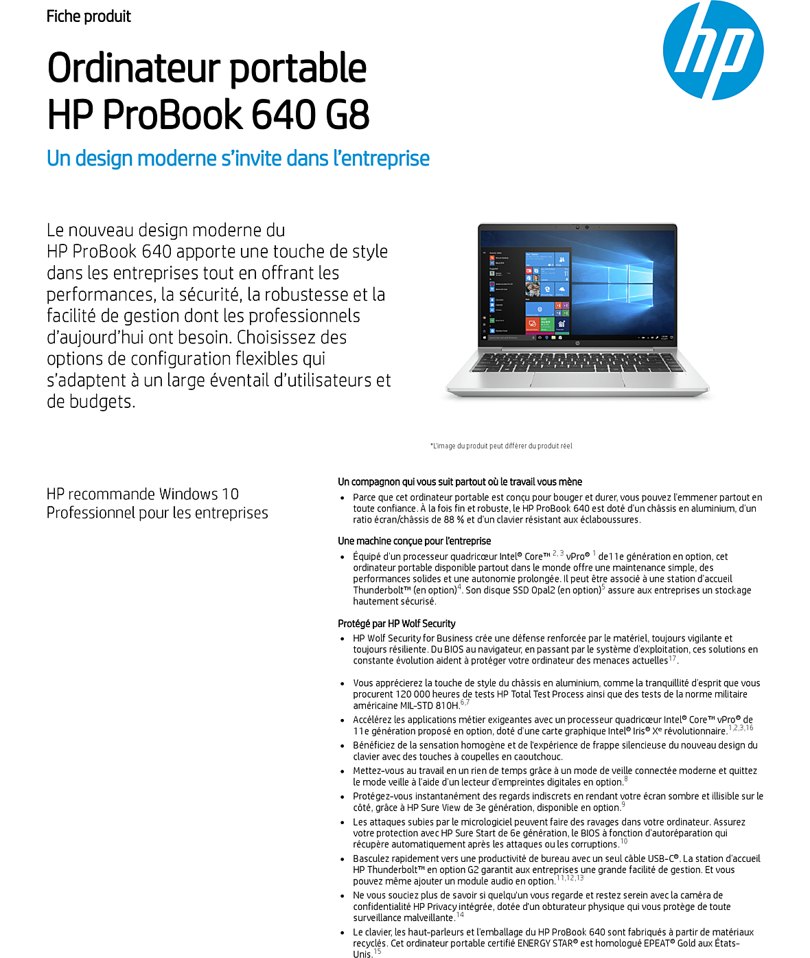 Acheter Ordinateur portable HP ProBook 640 G8 (2Y2K1EA) Maroc