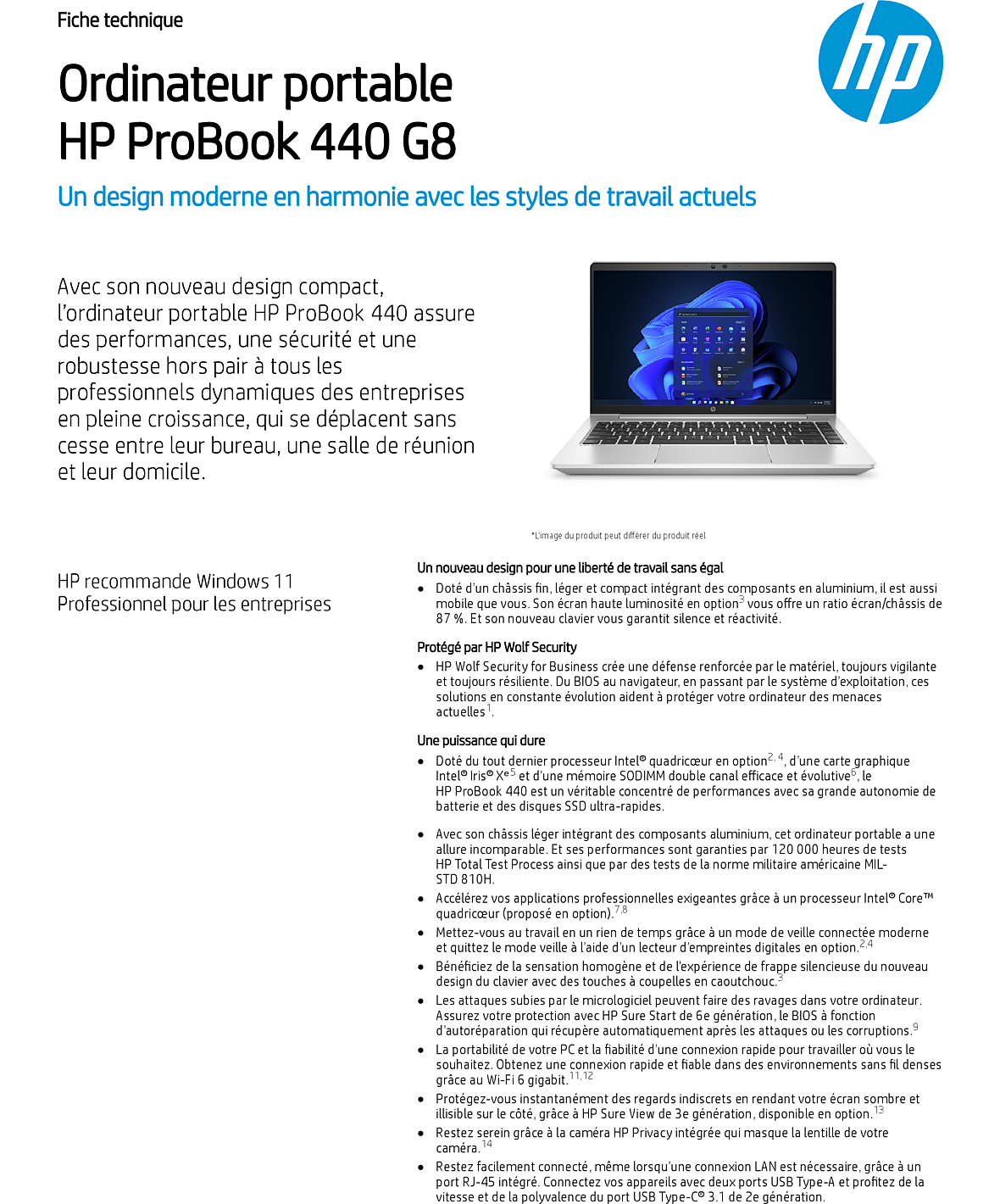 Acheter Ordinateur portable HP ProBook 440 G8 (5N3Y2EA) Maroc