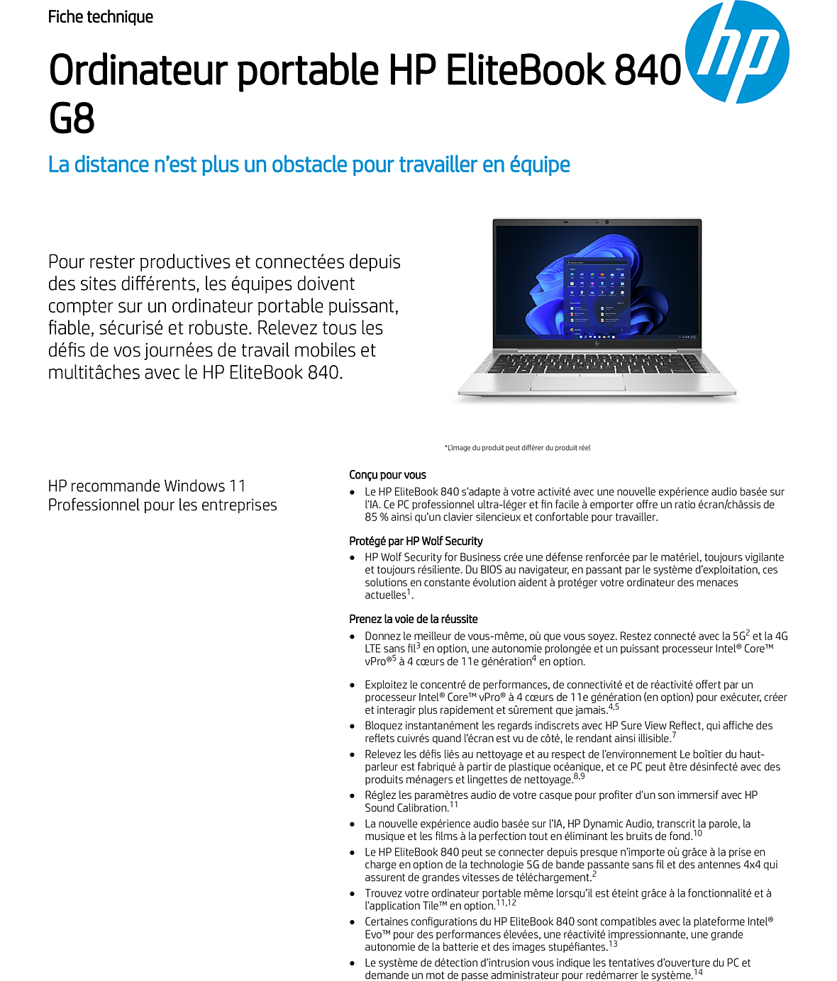 Acheter Ordinateur portable HP EliteBook 840 G8 (4L0E8EA) Maroc