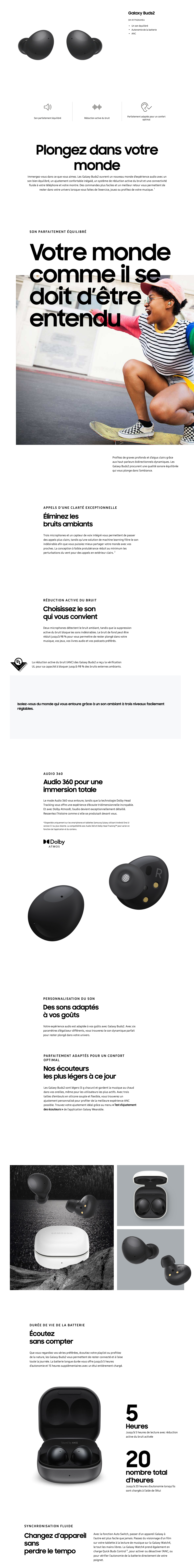 Acheter Écouteurs Bluetooth Samsung Galaxy Buds 2 Maroc
