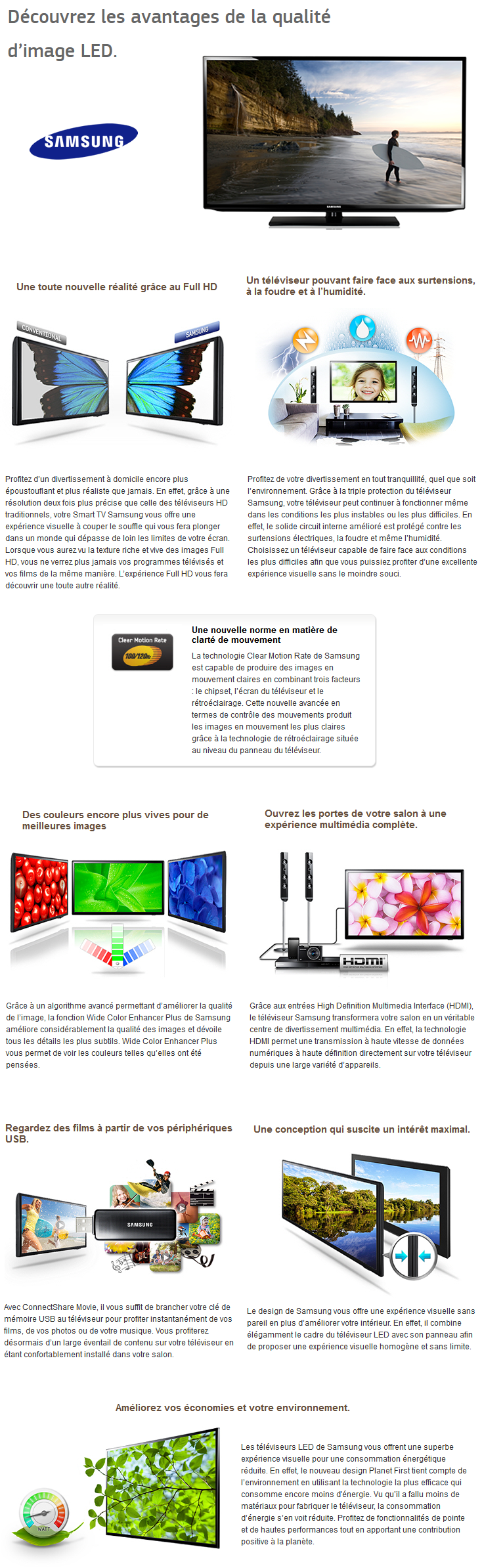 Acheter TV Samsung Série 5 LED Full HD 40" Maroc