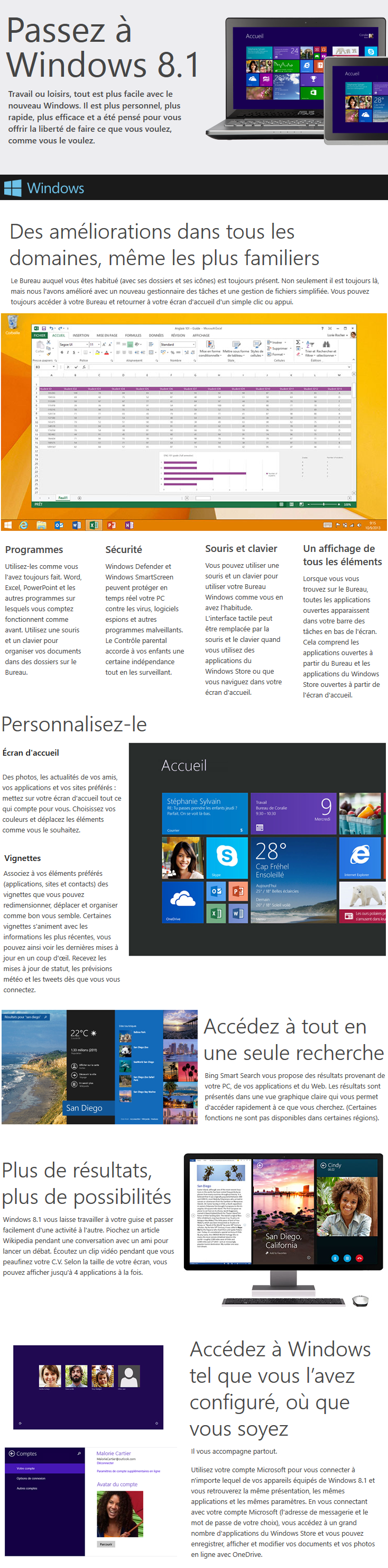 Microsoft Windows 8.1 SL 32 bits (français) - Licence OEM (DVD) prix Maroc