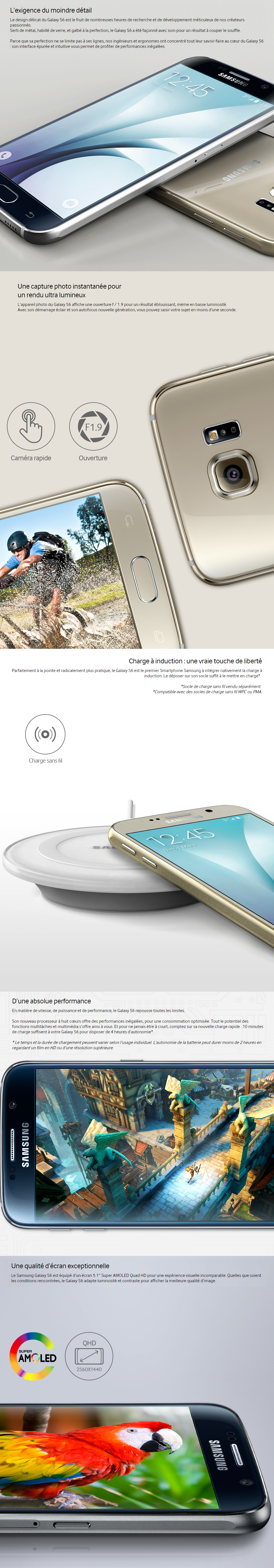 Acheter Smartphone SAMSUNG GALAXY S6 Maroc