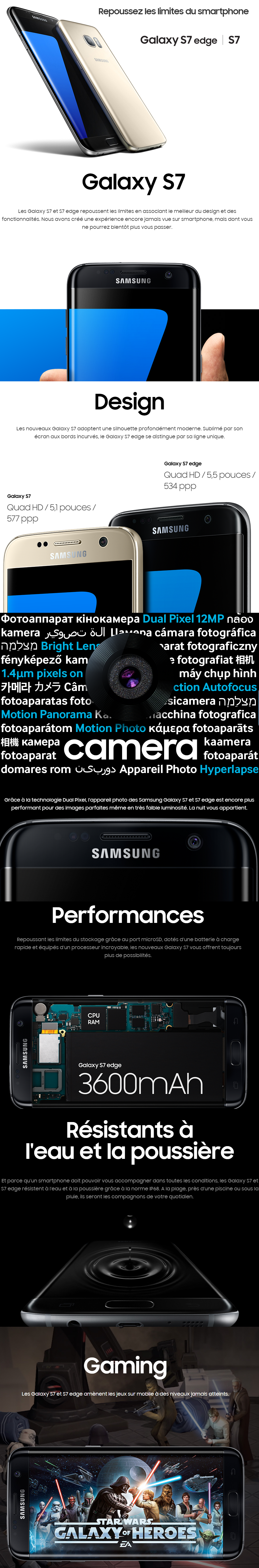 Acheter Smartphone Samsung Galaxy S7 Edge Maroc
