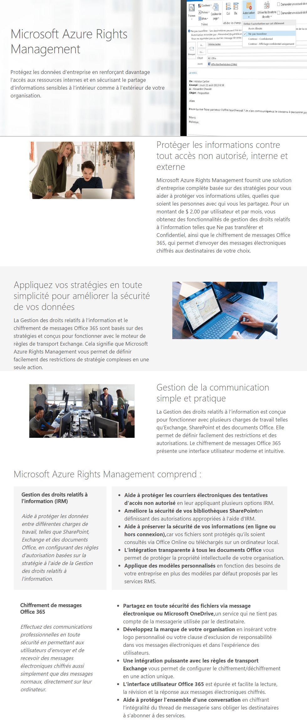 Acheter Microsoft Azure Rights Management - Licence d'abonnement ( 1 mois) Maroc