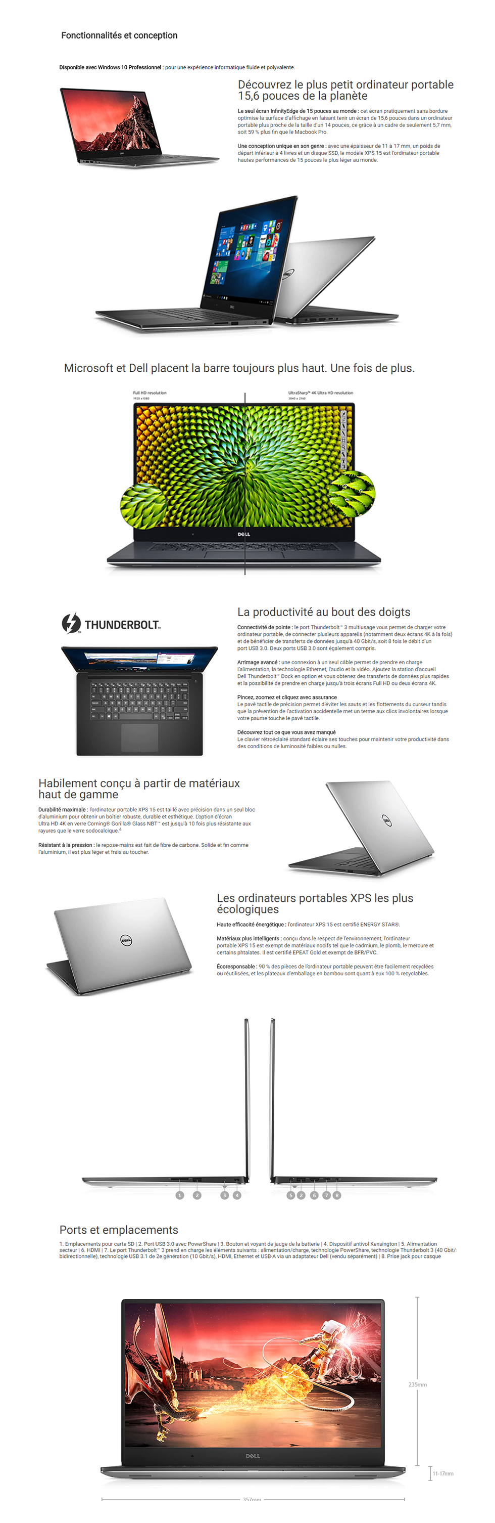Acheter Ordinateur portable Dell XPS 15 (BERL1801_1603) Maroc