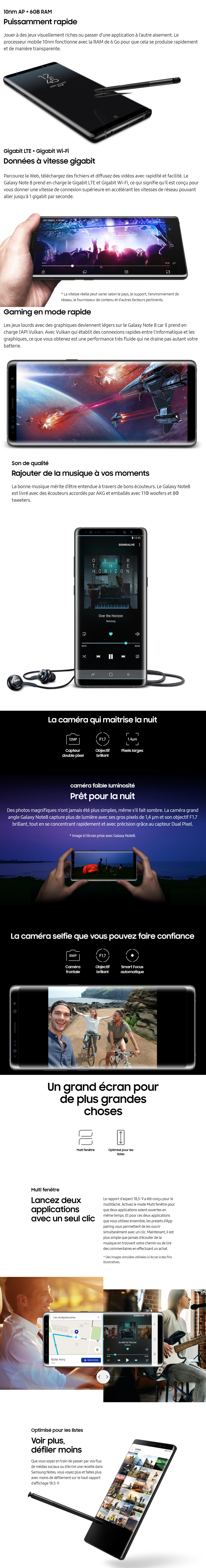 Acheter Smartphone Samsung Galaxy Note 8 Maroc