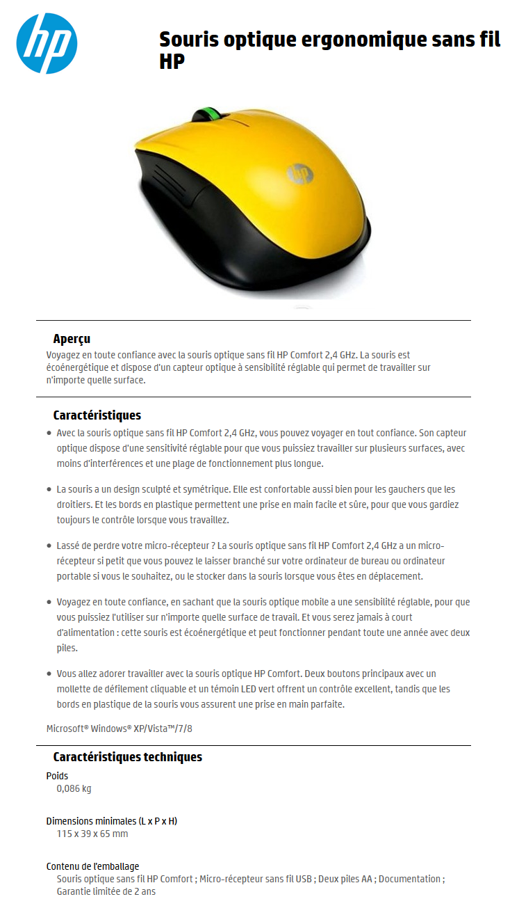 Récepteur Souris Optique Sans Fil Microsoft - Neuf - Souris Non Incluse
